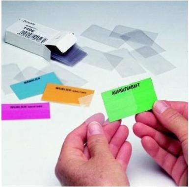 Actual product image Ultradex Insert card Planrecord 6 x 3,2 cm (W x H) 190g/m² red 90 pcs./pack.