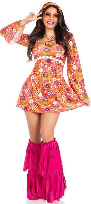 Leg Avenue Anni '70 - Flower Power (M)