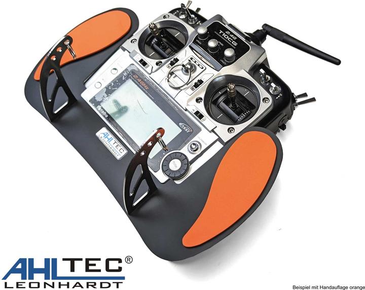 Produktbild AHLtec Senderpult Futaba T10CG Black mit Standard Senderpultbügel, ohne Handauflage