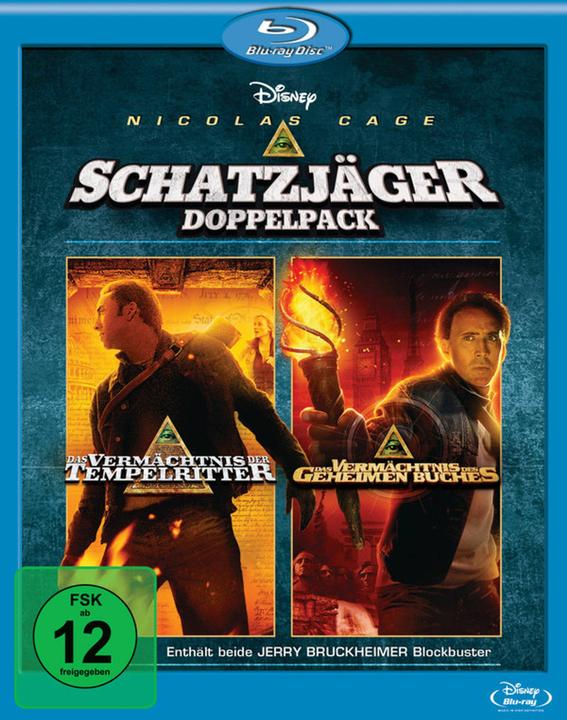 Tempelritter 1+2 Schatzjäger Doppelpack 2 Disc (Blu-ray, 2011, Deutsch)
