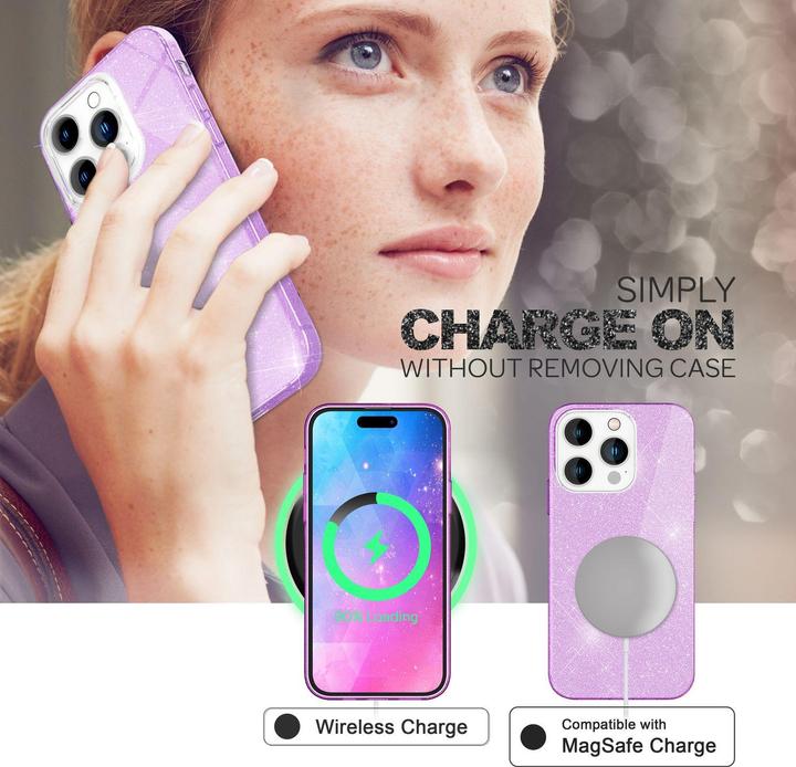 Produktbild Nalia Glitzer Hülle (Apple iPhone 14 Pro)