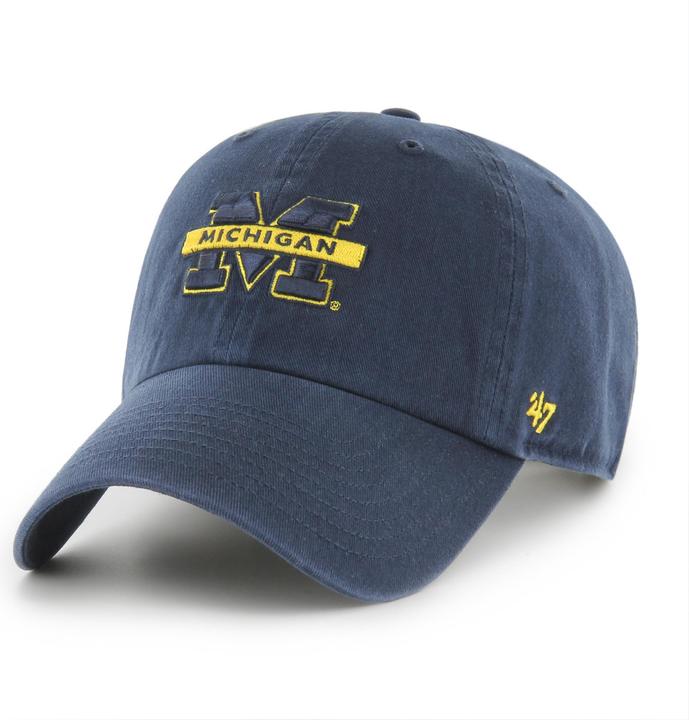 Immagine prodotto 47 Brand Cappello da baseball Michigan Wolverines NCAA Clean Up (Taglia unica)