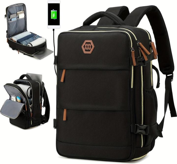 Only-Bags.Store Travel Backpack With Shoes Compartment, Large Capacity Business Computer Daypack, Outdoor Travel