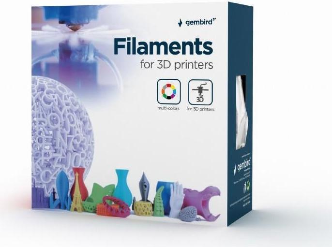 Produktbild Gembird 3DP-PLA+1.75-02-GR 3D-Druckmaterial Polyacticsäure (PLA) Grau 1 kg (PLA, 1.75 mm, 1097 g, Grau)