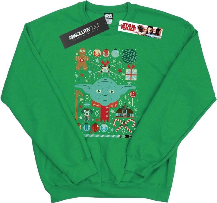 Star Wars Yoda Christmas Sweatshirt (L)