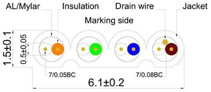 Immagine prodotto Wirewin Cavo di rete (STP, CAT6, 1 m)