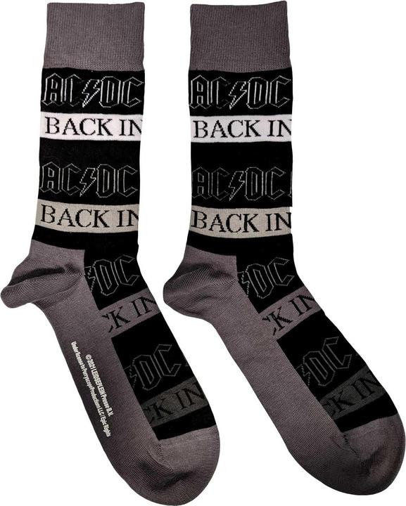 AC/DC Back In Black Knöchelsocken (40.5 - 44.5)