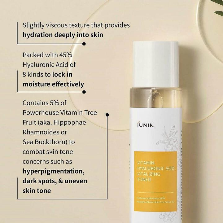 Immagine prodotto iUNIK Tonico rivitalizzante all'acido ialuronico e vitamine (200 ml)