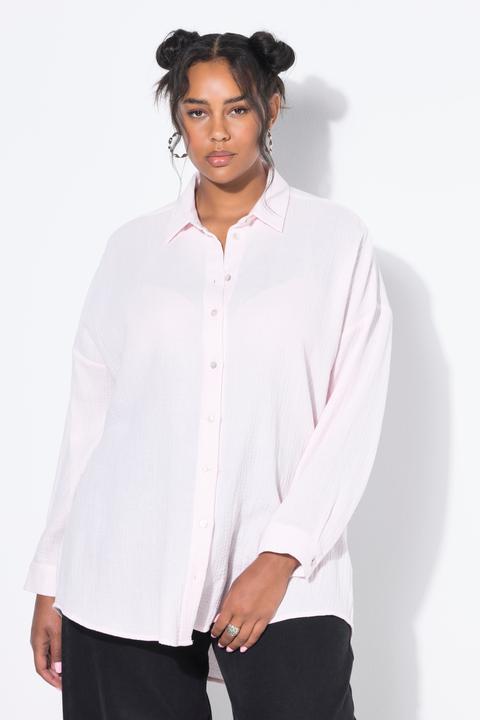 Produktbild Studio Untold Musselin Bluse, oversized, Hemdkragen, Langarm (42, 44)