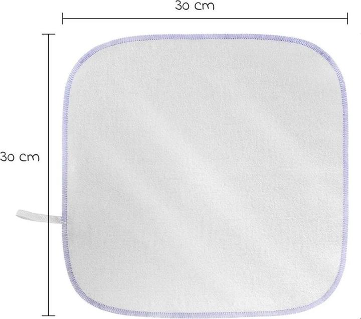 Actual product image Makian Molton flannel baby flannels 9 pack 30 x 30 cm (30 cm, 30 cm)