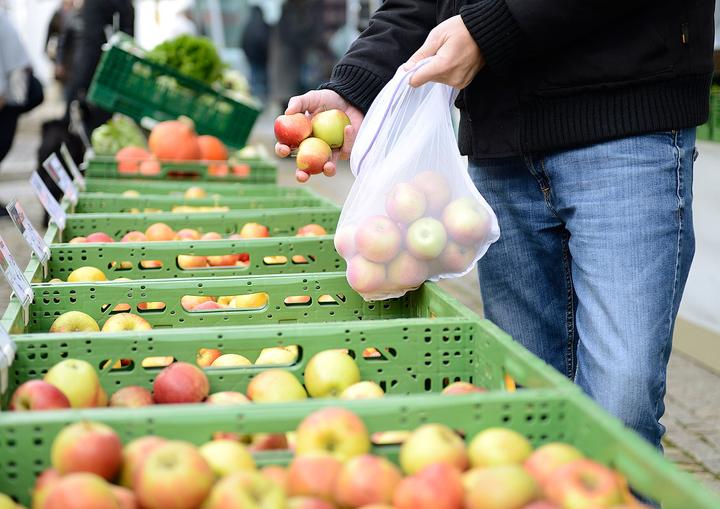 Image du produit Rosenstein & Söhne Lot de 9 sacs à fruits/légumes en bouteilles PET recyclées