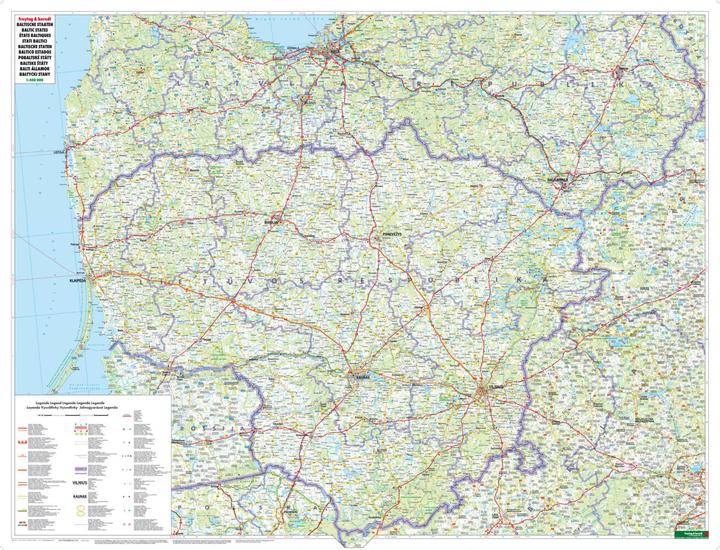 Produktbild Strassenkarte der Niederlande 1:300.000
