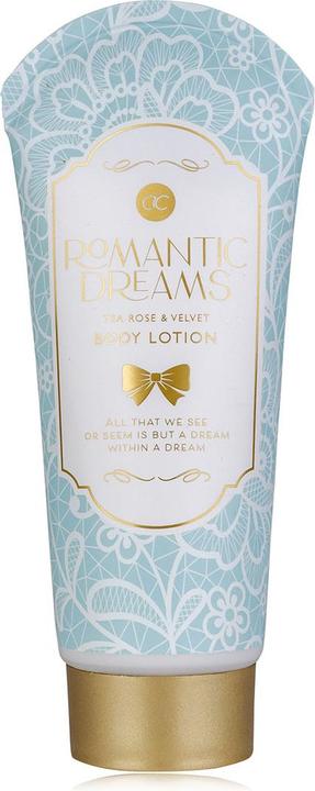 Accentra Bodylotion ROMANTIC DREAMS in Tube, 200ml, Duft: Tea Rose & Velvet, Farbe: rosa/hellblau/gold, VE 6/ (Körpercreme, 200 ml)