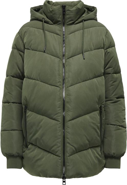 Only Maternity Kapuze Maternity Steppjacke Steppmantel