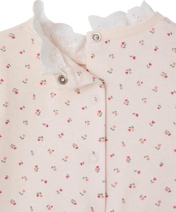 Image du produit Vertbaudet Baby Sweatshirt mit Blumen und besticktem Kragen (68)