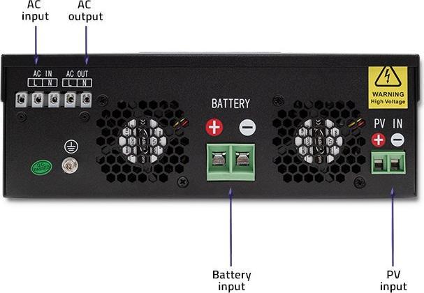 Image du produit Qoltec Onduleur solaire hybride, hors-réseau, MPPT-Sinus