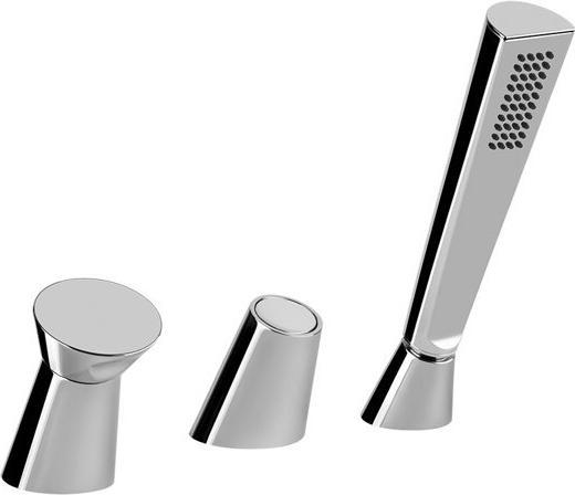 Actual product image Gessi Cono three-hole bath mixer, for bath spout with diverter, shower hose 1.50 m and anti-limeston