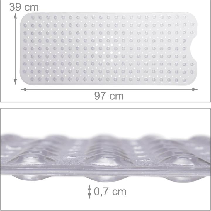 Produktbild Relaxdays Badewannenmatte XXL (97 x 39 x 1 cm)
