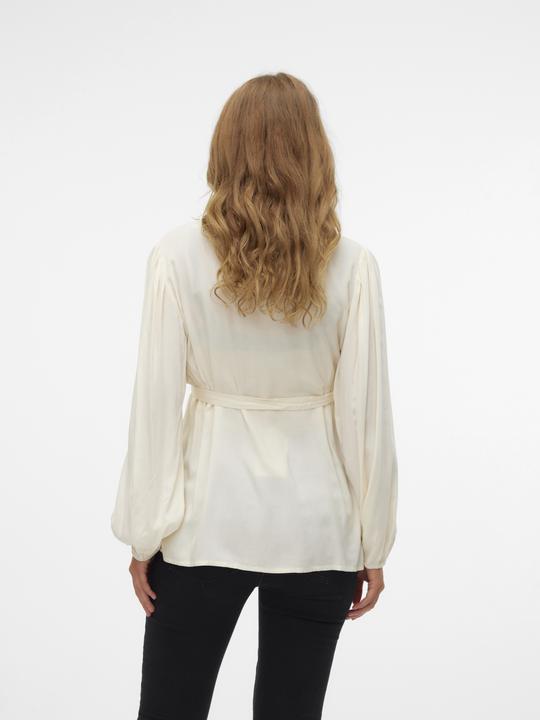 Actual product image Mamalicious Regular fit Mandarin collar Cuffs with button Balloon sleeves Top Blouse (XL)