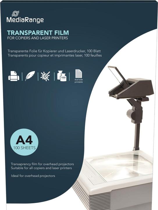 MediaRange Over Head Projector Film (210 x 297 mm, 100 x)