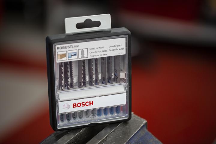 Produktbild Bosch Professional Zubehör 10-tlg. Stichsägeblatt-Set Wood and Metal, Robust Line, T-Schaft