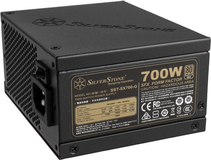 Image du produit Silverstone SST-SX700-G v1.1 SFX Bloc d'alimentation modulaire 80 PLUS Gold - 700 Watt (700 W)