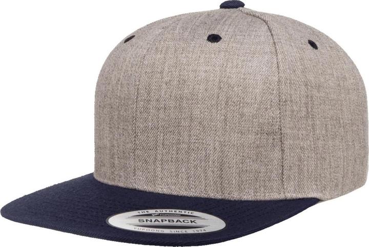 Actual product image Yupoong Mens The Classic Premium Snapback 2-Tone Cap (One size)