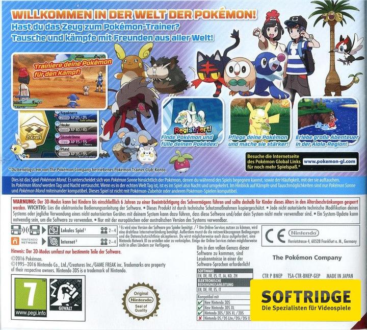 Immagine prodotto Nintendo Pokémon Luna (3DS, EN)
