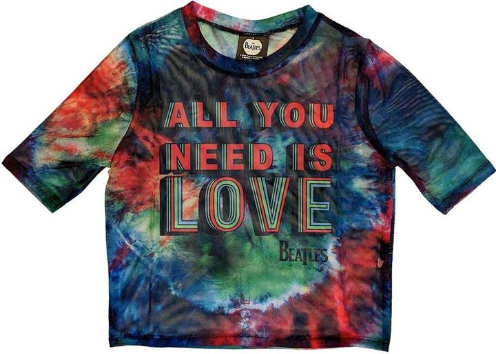 The Beatles All You Need Is Love Crop Top (Girlie)