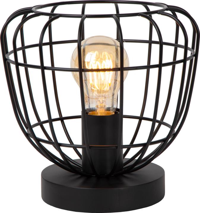 Produktbild Lucide FILOX - Tischlampe - Ø 20 cm - 1xE27 - Schwarz 00529/01/30 (E27)