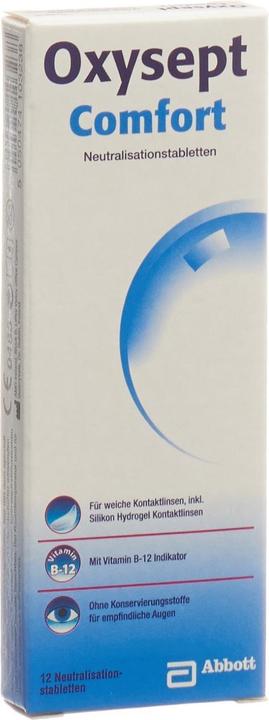 Produktbild Oxysept Comfort 12 Neutralisierungstabletten (Peroxid-System, 12 ml)