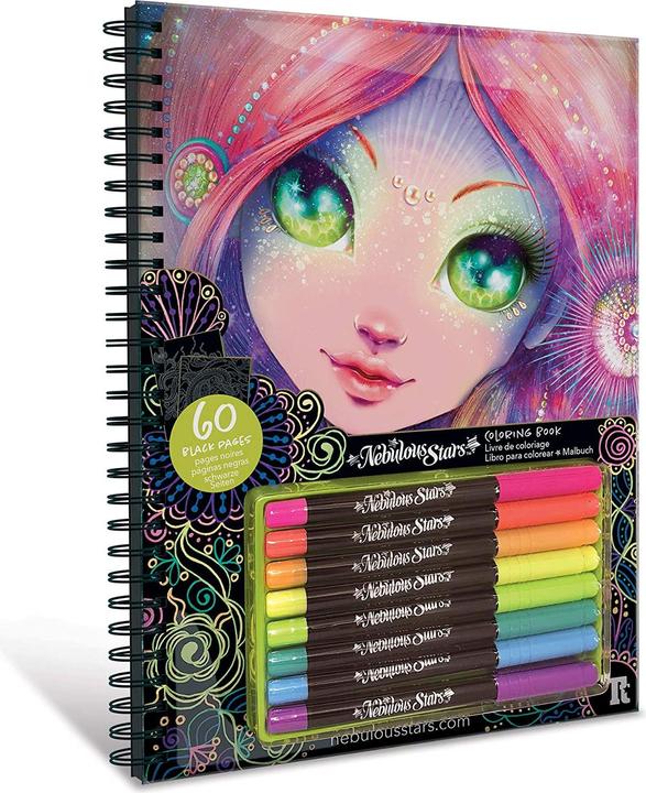 Nebulous Stars Libro da colorare con pagine nere
