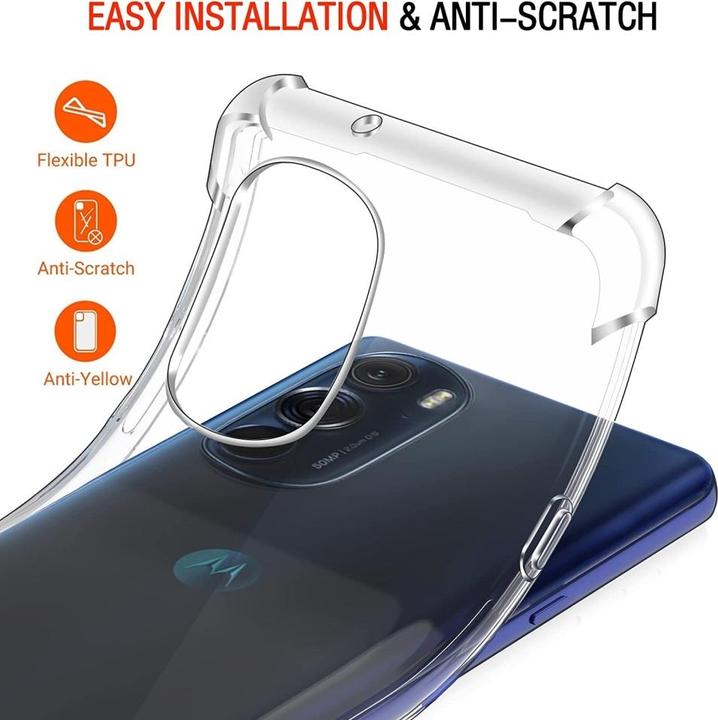 Actual product image Screenguard Motorola Edge 30 Pro Case Crystal Soft Airbag Bumper (Motorola Edge 30 Pro)