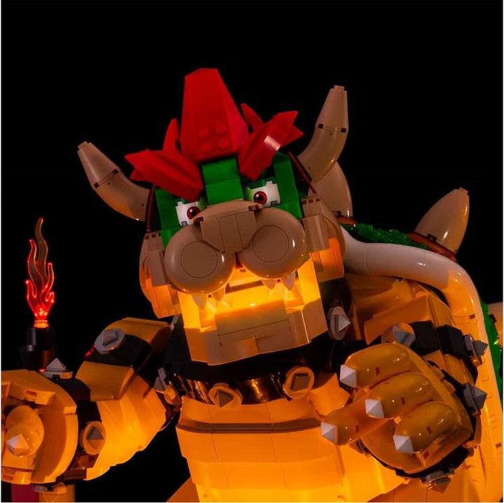 Actual product image Light my bricks LEGO Super Mario The Mighty Bowser # 71411 Light Kit