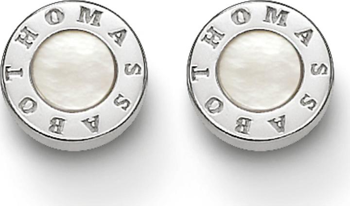 Actual product image Thomas Sabo Stud Earrings Classic White (Silver)