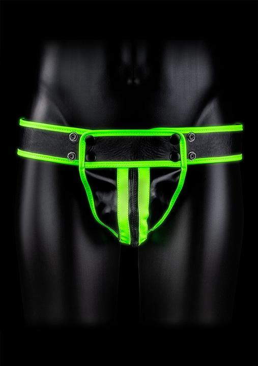 Produktbild Ouch! Striped Jock Strap - Glow in the Dark (XL)