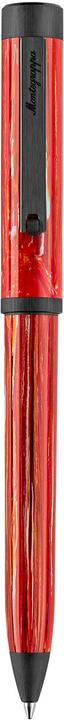 Immagine prodotto Montegrappa Iszezbic r3 mg Biros, Zero Zodiak Aries, Ultra Nero (Nero, Rosso)