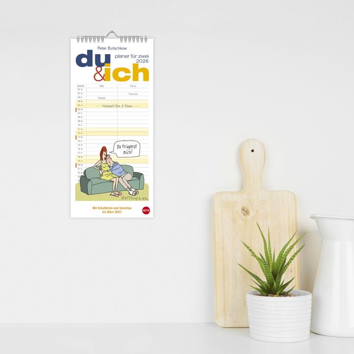 Actual product image Peter Butschkow: Planer für zwei - Du & ich 2026 (German)