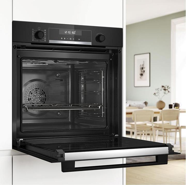 Produktbild Bosch Hausgeräte Serie 6, Einbau-Backofen, 60 x 60 cm, Schwarz, HBG578BB3