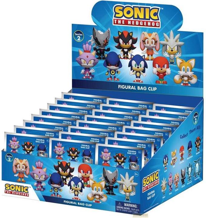 Actual product image Monogram Int. Sonic - The Hedgehog 3D PVC Bag Tag Series 2 Display (24)