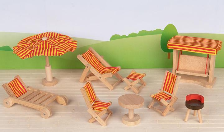 Produktbild Goki Gartenmöbel Puppenhaus