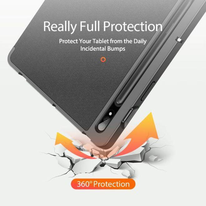 Actual product image Dux Ducis Case Domo Samsung T870 / T875 Tab S7 11 / X700 / X706 Tab S8 black (Galaxy Tab S8, Galaxy Tab S7)