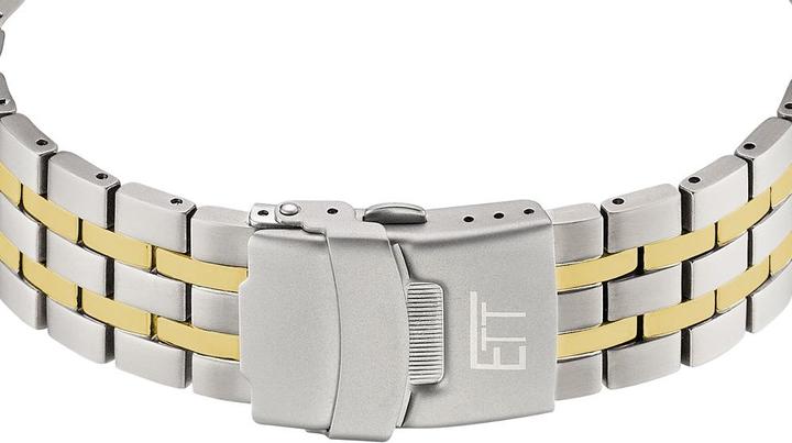 Actual product image ETT EGT-11576-31M Mens Solar Titanium Radio Control Watch 43mm 10ATM (Radio-controlled clock, Chronograph, 43 mm)