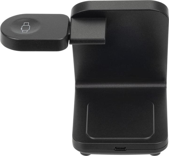 Image du produit Rivacase VA4916 WH3 Chargeur sans fil 3 en 1, charge 3 appareils simultanément, certifié Qi (15 W)