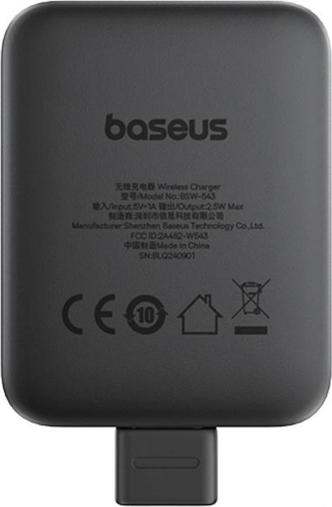 Actual product image Baseus MagPro 2.5W Magnetic Inductive Charger for Apple Watch - Black (2.50 W)
