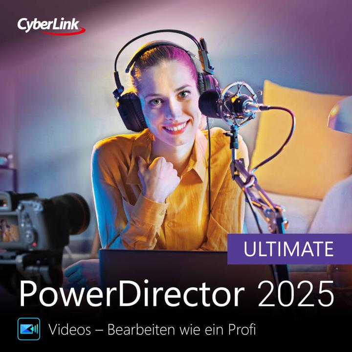 Produktbild CyberLink PowerDirector 2025 Ultimate Download Code (1 User, 1 Geräte/User, unbegrenzt)