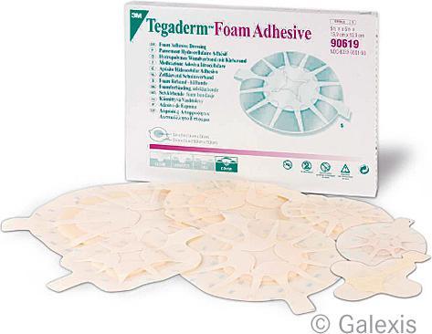 Actual product image 3M Tegaderm Foam Adhesive, oval 14.3 x 15.6cm (1 x)