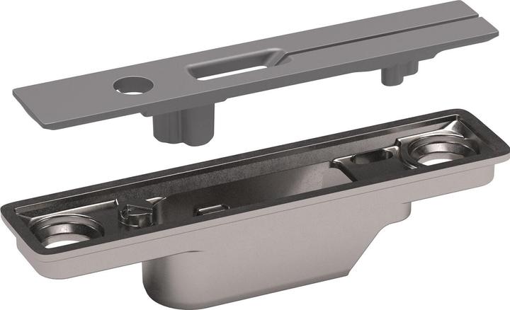 Actual product image Italiana Ferramenta Airbrake bracket KIARO EASY front mounting for milling, zinc grey