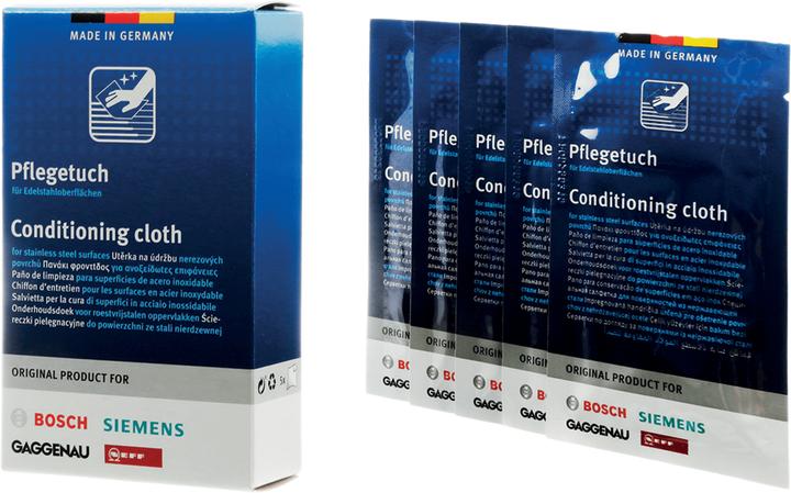 Actual product image Siemens Stainless steel care wipes (5 pcs.)