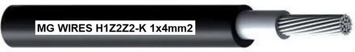 Image du produit Bandai Câble photovoltaïque // MG Wires // 1x4mm2 0 6/1kV noir H1Z2Z2-K-4mm2 BK Bobine de 500m (Câble solaire)